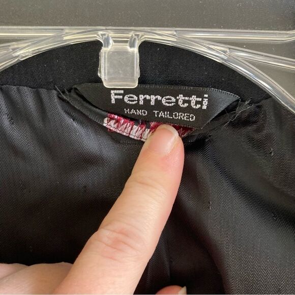 Ferretti Uomo Black Suit Jacket Blazer Wool Men’s 44S Sports Coat - Picture 3 of 16